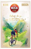 Opakowanie Kartka okolicznościowa Urodziny (wymienne cyfry)