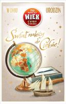 Opakowanie Kartka okolicznościowa Urodziny (wymienne cyfry)