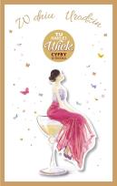 Opakowanie Kartka okolicznościowa Urodziny (wymienne cyfry)