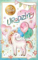 Opakowanie Kartka okolicznościowa Urodziny (wymienne cyfry)