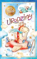 Opakowanie Kartka okolicznościowa Urodziny (wymienne cyfry)