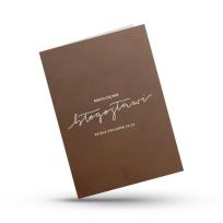 Opakowanie Kartka składana - Błogosławieństwo - brąz