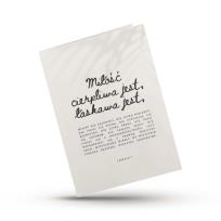 Opakowanie Kartka składana - Hymn o miłości