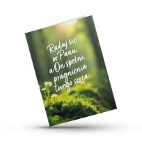 Opakowanie Kartka składana - Raduj się w Panu - las