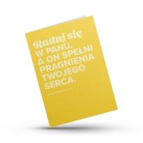 Opakowanie Kartka składana - Raduj się w Panu