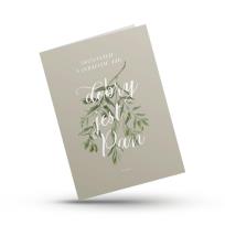 Opakowanie Kartka składana - Skosztujcie - oliwka