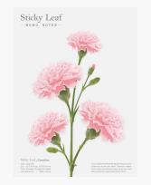 Opakowanie Kartki samoprzylepne Goździk różowy L