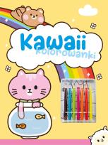 Okładka książki Kawaii kolorowanki. Żółta