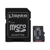 Okładka książki KINGSTON microSDHC 16GB Industrial C10 A1 pSLC Card