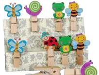 Opakowanie Klamerki ozdobne Shapes 06 - Łąka motyle
