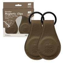 Opakowanie Klipsy magnetyczne do wózka brązowa 2szt