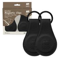 Opakowanie Klipsy magnetyczne do wózka czarne 2szt