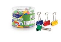 Opakowanie Klipy biurowe 19mm kolorowe 40szt