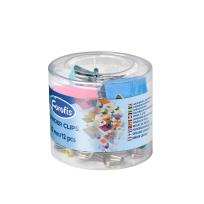 Opakowanie Klipy biurowe 25mm kolorowe pastel 12szt