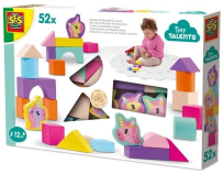 Opakowanie Klocki drewniane Jednorożec 52el