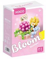 Opakowanie Klocki KOCO sukulenty w różowej donicy 249 elementów