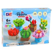 Opakowanie Klocki konstrukcyjne kwiaty w doniczkach 245el.