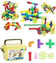 Opakowanie Klocki konstrukcyjne Rurki w skrzynce 176 elementów