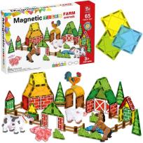 Opakowanie Klocki magnetyczne farma 65el