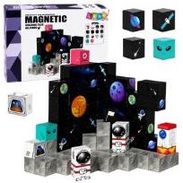 Opakowanie Klocki magnetyczne kostki Kosmos 3D 100el