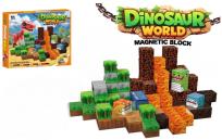 Opakowanie Klocki magnetyczne sześciany Świat Dinozaurów 100 elementów