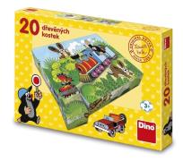 Opakowanie Klocki obrazkowe drewniane Krecik Pojazdy 20el