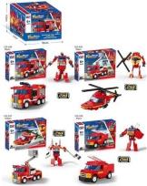 Opakowanie Klocki straż z napędem katapulta 4szt