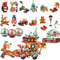 Opakowanie Klocki świąteczne święta 12 wzorów MIX