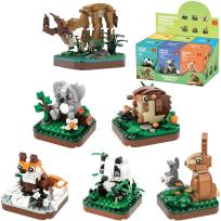 Opakowanie Klocki zwierzęta 117el MIX