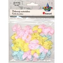 Opakowanie Kokardki satynowe pastelowe 25x20mm 60szt