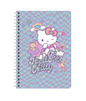 Opakowanie Kołobrulion A4 100k.kratka metalowa spirala Hello Kitty pink  wzór 3