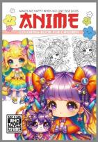 Opakowanie Kolorowanka A4 Anime Dla Dzieci czerwona