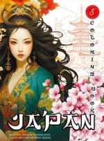 Opakowanie Kolorowanka A4 pionowa 8 obrazków Japan pomarańcz