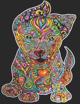 Opakowanie Kolorowanka Welwetowa Colorvelvet A4 Szczeniak