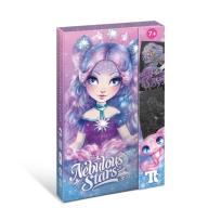 Opakowanie Kolorowanka wodna z pisakiem farbkami i czarnymi kartkami Nebulia Nebulous Stars