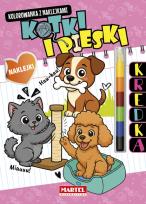 Okładka książki Kolorowanka z kredką Kotki i pieski