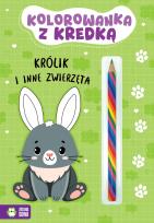 Okładka książki Kolorowanka z kredką. Królik i inne zwierzęta