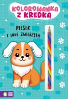 Okładka książki Kolorowanka z kredką. Piesek i inne zwierzęta