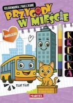 Okładka książki Kolorowanka z kredką Przygody w mieście
