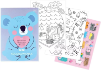 Opakowanie Kolorowanka z naklejkami A4/40K Bebe Kids pastel