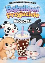 Okładka książki Kolorowanka z naklejkami Bąbelkowi przyjaciele Króliczki