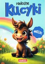Okładka książki Kolorowanka z naklejkami Radosne kucyki