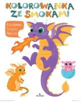 Okładka książki Kolorowanka ze smokami