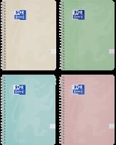 Opakowanie Kołozeszyt A4 80k.kratka Oxford Touch pastel 1szt.mix