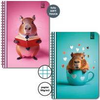 Opakowanie Kołozeszyt A5/50K kratka 90g Kapibara (6szt)