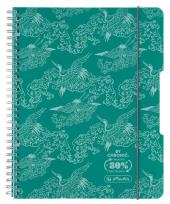 Opakowanie Kołozeszyt A5/80K kratka Colors turkus (4szt)