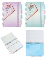Opakowanie Kołozeszyt B5 PP 200k.kratka Ombre Pastel Line 1szt.mix