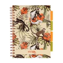 Opakowanie Kołozeszyt Pads B5/100K kratka Tropiki Małpki