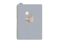 Opakowanie Kołozeszyt z gumką A4/80K linia szary