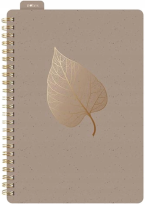 Opakowanie Kołozeszyt z gumką A5/80K linia brązowy